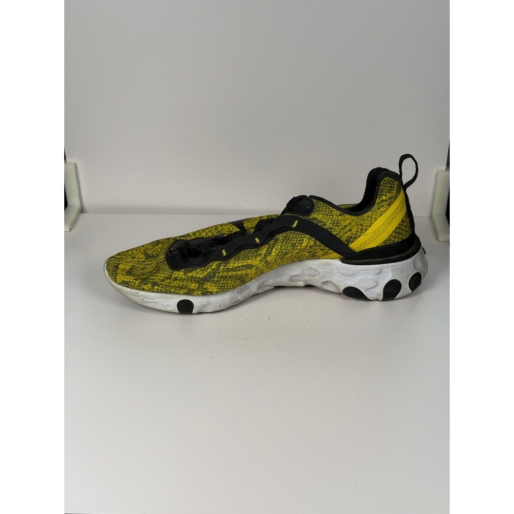 Nike React Element 55 CT1551-700 Volt Snakeskin Sneaker Running Womens 10.5 - Picture 5 of 8
